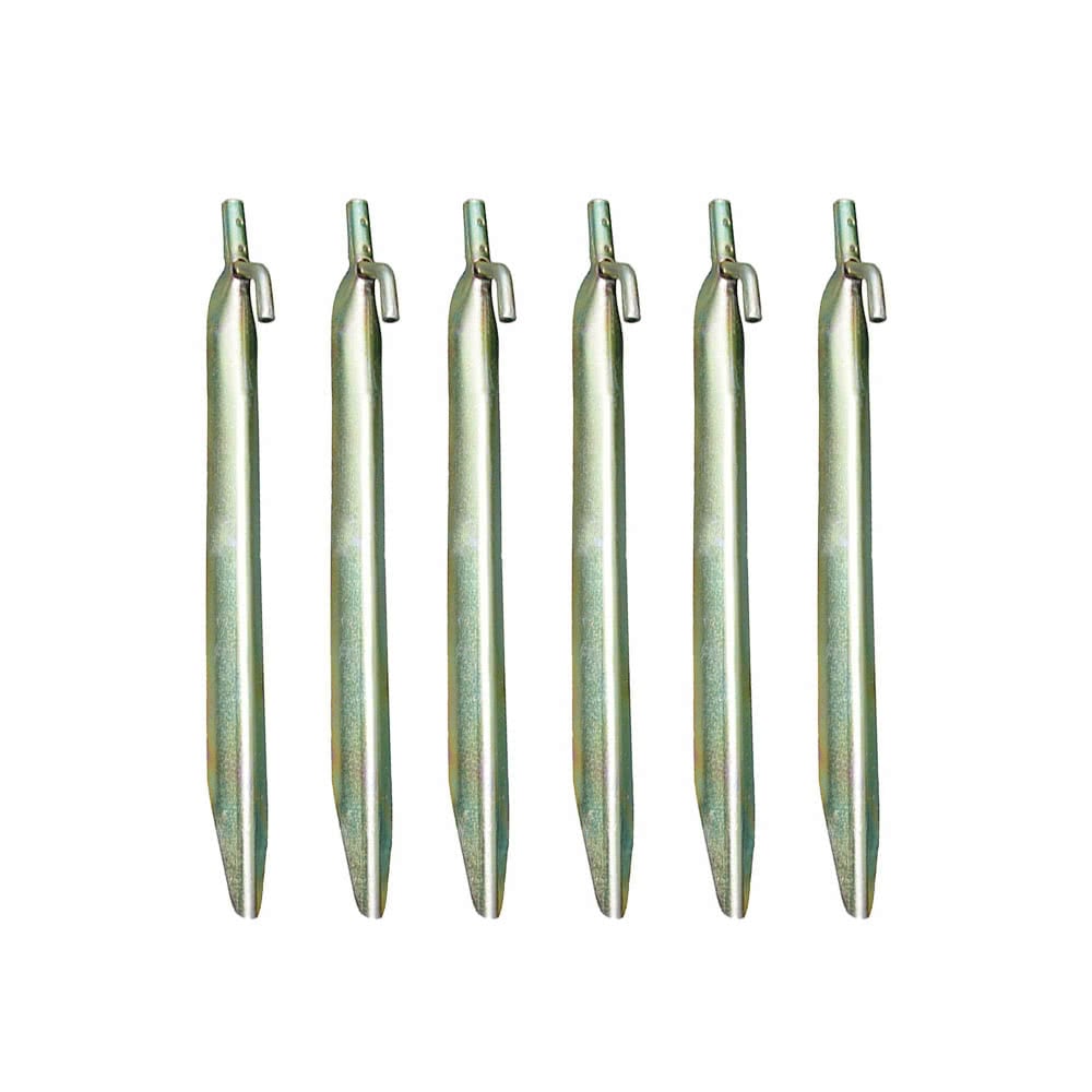 V型有勾鋼營釘6支裝 Steel V Peg With Hook 6 Pcs