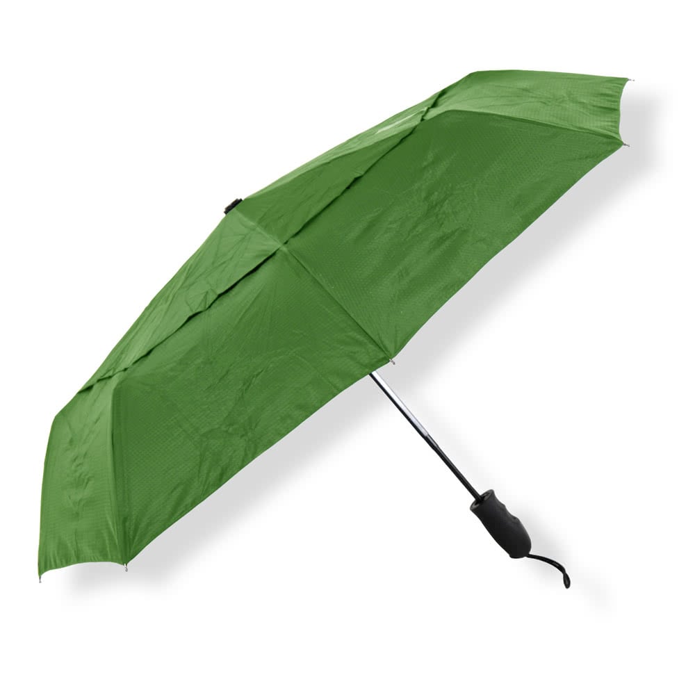 英國防UV雙層防風自動開關雨傘 Green