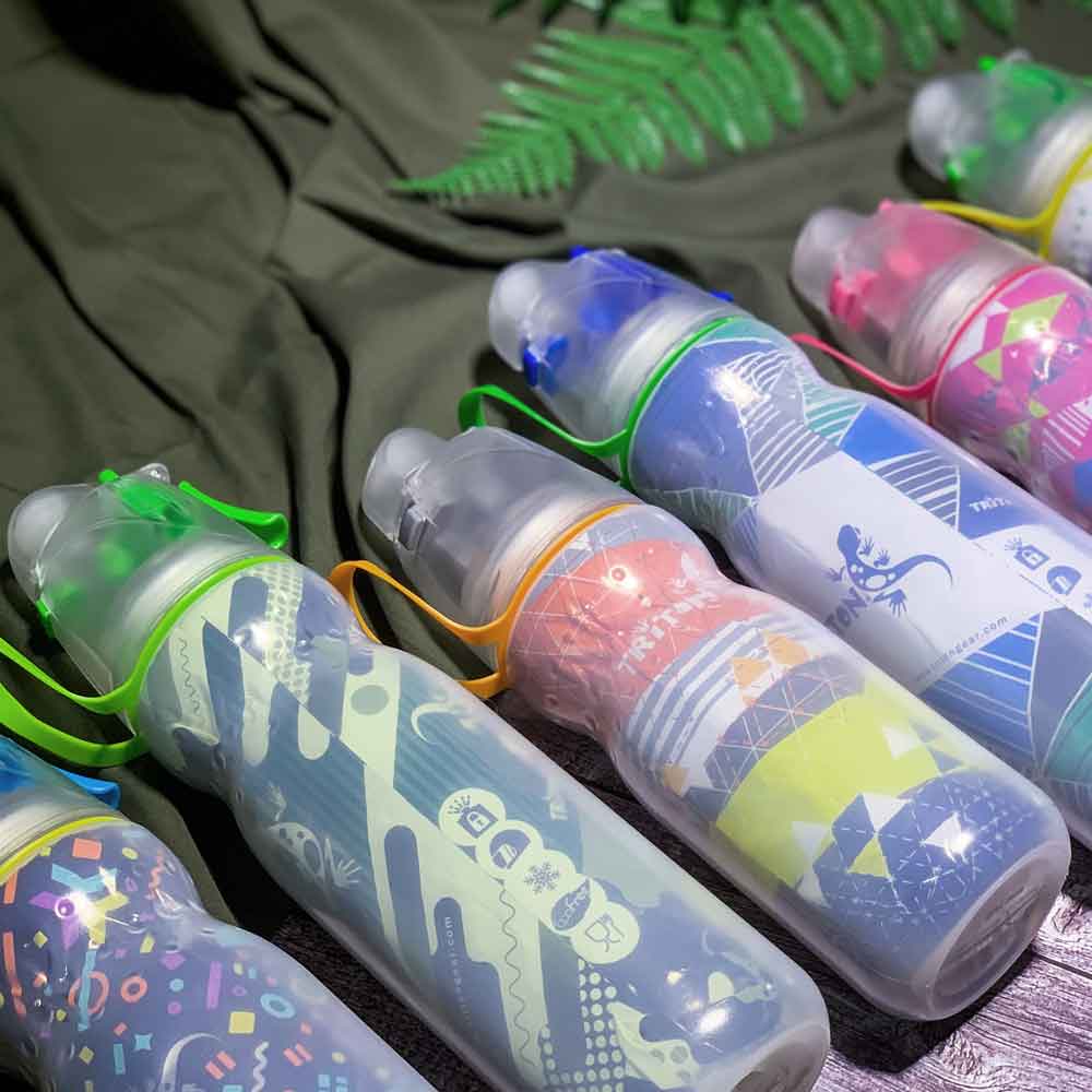 【新蓋設計】有蓋保凍噴霧安全鎖水樽 New Mist Cool Bottle 20oz