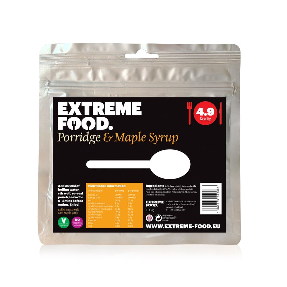 輕量化脫水食物 Porridge with Maple Syrup