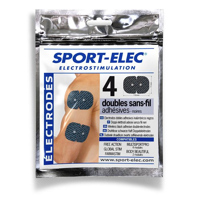Sport Elec Adhesive Wireless Gel Pads 4pcs